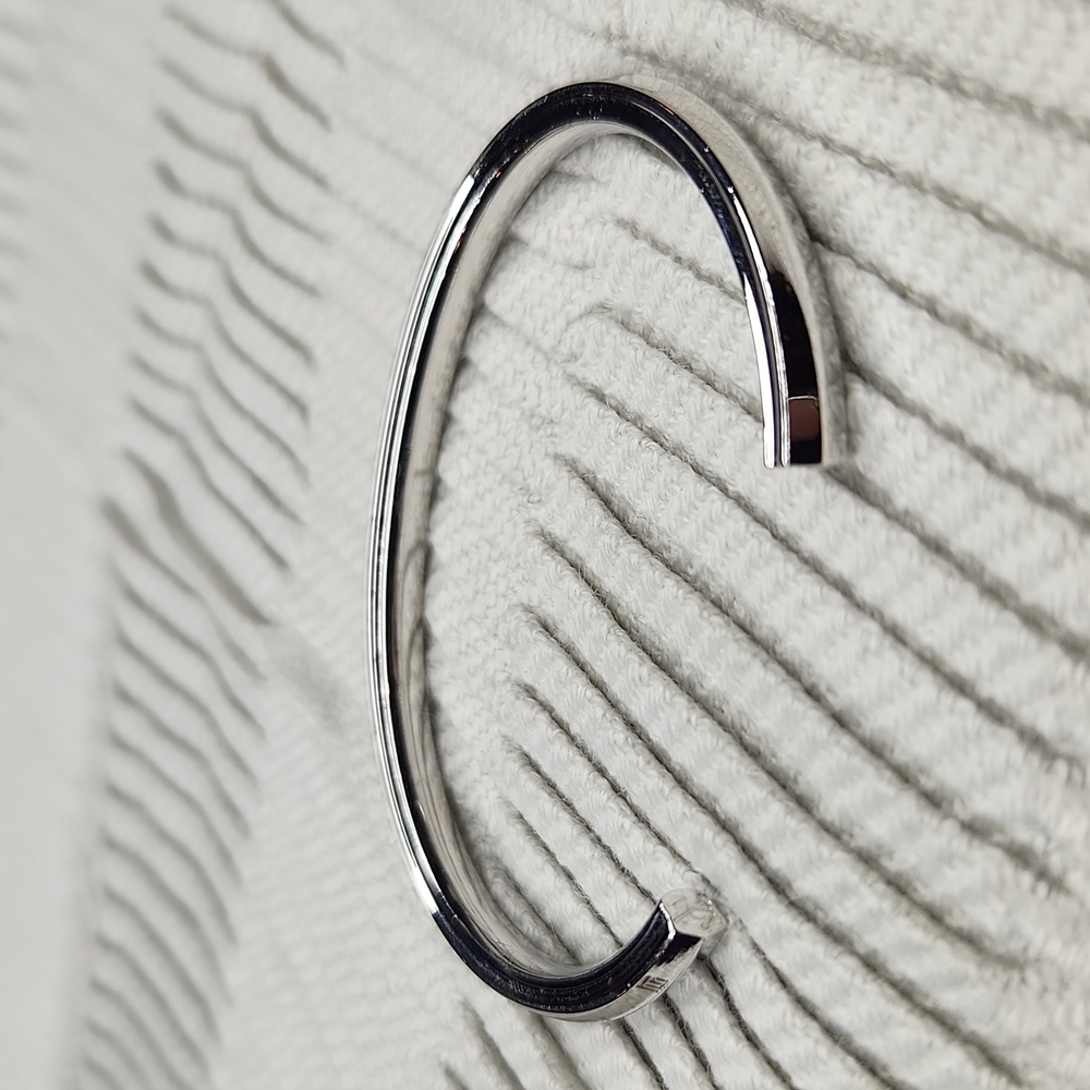 5 for $25! Stella Valle Congrats Grad Silver Tone Minimalist Cuff Bracelet